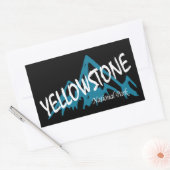 Yellowstone National Park in Wyoming Montana Rechthoekige Sticker (Envelop)