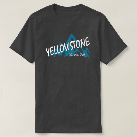 Yellowstone National Park in Wyoming Montana T-shirt (Design voorkant)
