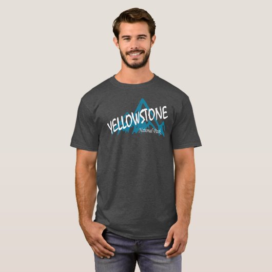 Yellowstone National Park in Wyoming Montana T-shirt (Voorkant volledig)