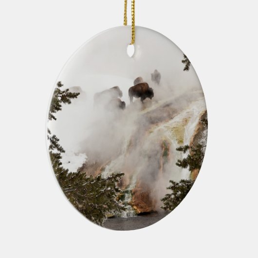 Yellowstone National Park is geweldig! Keramisch Ornament (Rechts)