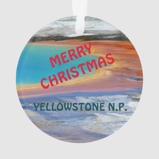 Yellowstone National Park kerstsieraad Ornament (achterkant)