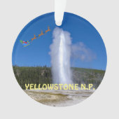 Yellowstone National Park kerstsieraad Ornament (voorkant)