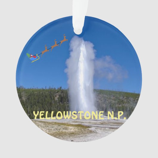 Yellowstone National Park kerstsieraad Ornament (voorkant)