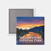 Yellowstone National Park Koelkast Magnet (Voorkant / Achterkant)