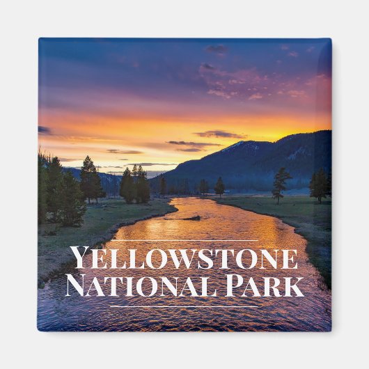 Yellowstone National Park Koelkast Magnet (Voorkant)