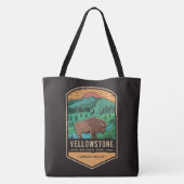 Yellowstone National Park Lamar Valley Tote Bag (Achterkant)