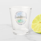 Yellowstone National Park Landscape Forest Shot Glas (Achterkant)