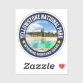 Yellowstone National Park Landscape Sticker (Vel)