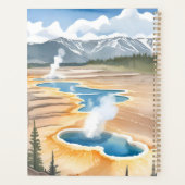 Yellowstone National Park | Landschap Aquarel Planner (Achterkant)