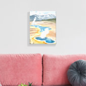 Yellowstone National Park | Landschappelijke Water Canvas Afdruk (Insitu (Woonkamer))