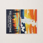 Yellowstone National Park – Levendige Geiser Legpuzzel (Horizontaal)