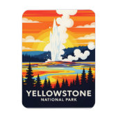 Yellowstone National Park – Levendige Geiser Magneet (Verticaal)