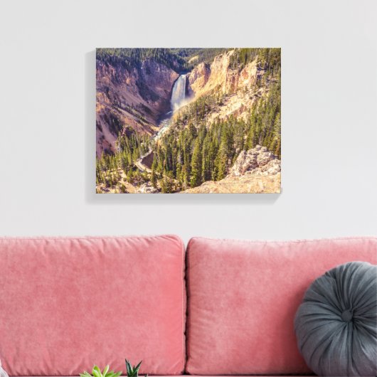 Yellowstone National Park Lower Herfsten Canvas Afdruk (Insitu (Woonkamer))