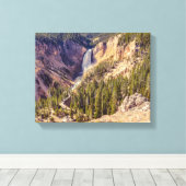 Yellowstone National Park Lower Herfsten Canvas Afdruk (Insitu (Houten vloer))