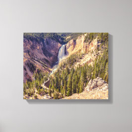 Yellowstone National Park Lower Herfsten Canvas Afdruk