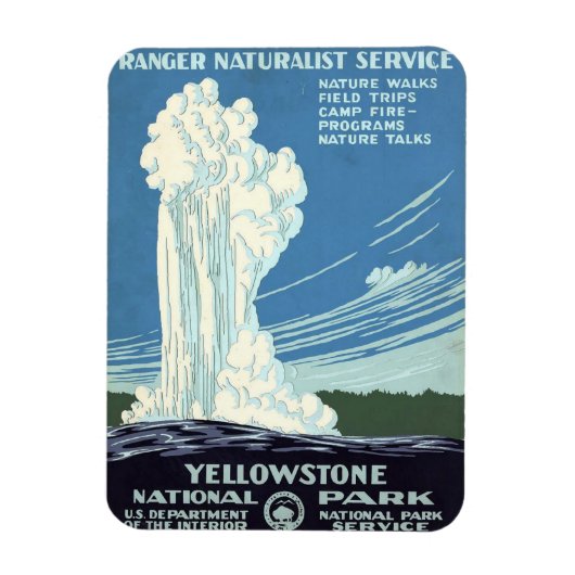 Yellowstone National Park Magnet Magneet (Verticaal)