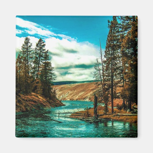 Yellowstone National Park Magnit Magneet (Voorkant)