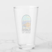 Yellowstone National Park Mammoth Hot Springs Glas (Achterkant)