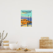 Yellowstone National Park Mammoth Hot Springs Poster (Keuken)