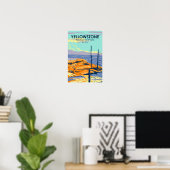 Yellowstone National Park Mammoth Hot Springs Poster (Thuiskantoor)