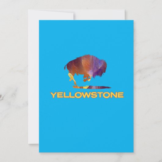 Yellowstone National Park met beer Kaart (Voorkant)