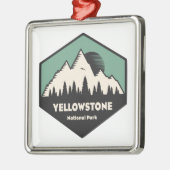 Yellowstone National Park Metalen Ornament (Links)