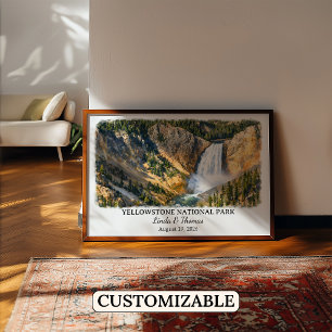 Yellowstone National Park Montana Poster, Op Maat Poster