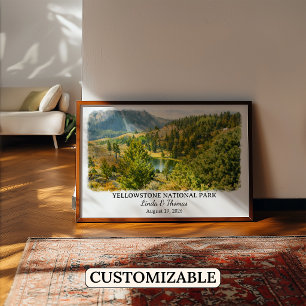 Yellowstone National Park Montana Poster, Op Maat Poster