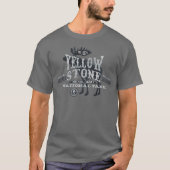 Yellowstone National Park Moose T-Shirt-grijs T-shirt (Voorkant)
