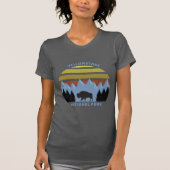 Yellowstone National Park Mountain Souvenir T-shirt (Voorkant)