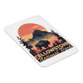 Yellowstone National Park Mountain Travel Foto Magneet (Rechterzijde)