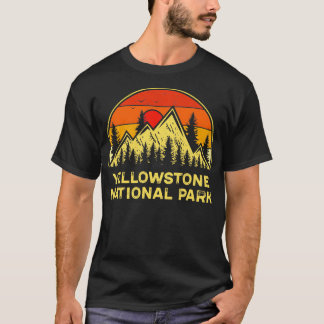 Yellowstone National Park Mountains Hiking T-shirt