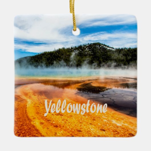 Yellowstone National Park Mountains Natuur Animals Keramisch Ornament (Voorkant)