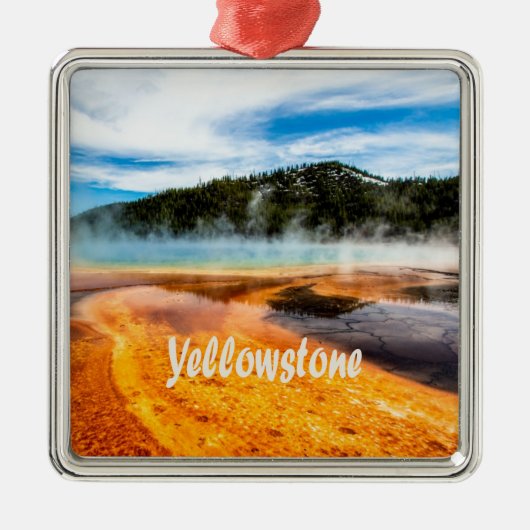 Yellowstone National Park Mountains Natuur Animals Metalen Ornament (Voorkant)