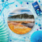 Yellowstone National Park Mountains Natuur Animals Papieren Bordje (Feest)