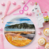 Yellowstone National Park Mountains Natuur Animals Papieren Bordje (Feest)
