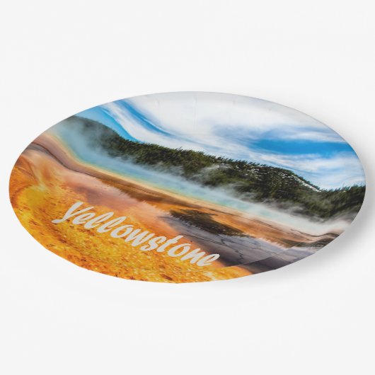 Yellowstone National Park Mountains Natuur Animals Papieren Bordje (Gekanteld)