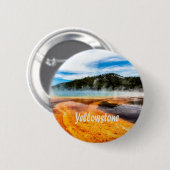 Yellowstone National Park Mountains Natuur Animals Ronde Button 5,7 Cm (Voorkant /achterkant)
