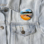 Yellowstone National Park Mountains Natuur Animals Ronde Button 5,7 Cm (In situ)