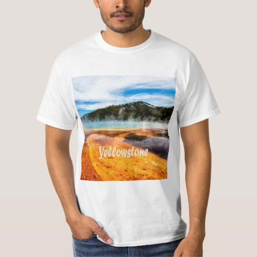 Yellowstone National Park Mountains Natuur Animals T-shirt (Voorkant)