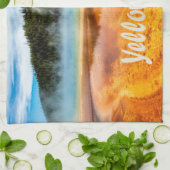 Yellowstone National Park Mountains Natuur Animals Theedoek (Gevouwen)