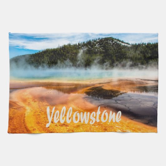 Yellowstone National Park Mountains Natuur Animals Theedoek (Horizontaal)