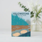 Yellowstone National Park Mud Volcano  Briefkaart (Staand voorkant)