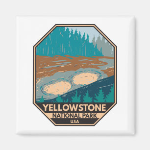 Yellowstone National Park Mud Volcano Magneet
