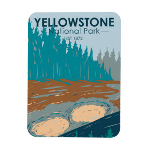 Yellowstone National Park Mud Volcano  Magneet