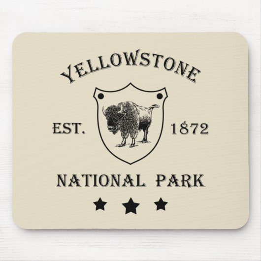 Yellowstone National Park Muismat (Voorkant)