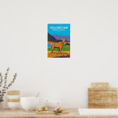 Yellowstone National Park Mule Deer  Poster (Keuken)