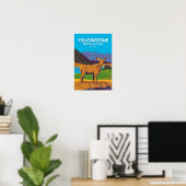 Yellowstone National Park Mule Deer Poster (Thuiskantoor)