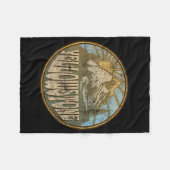 Yellowstone National Park Natuur Mountains Hiking Fleece Deken (Voorkant (Horizontaal))