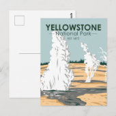Yellowstone National Park Norris Geyser Basin Briefkaart (Voorkant / Achterkant)